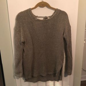 360 sweater Like new knit sweater open tie back